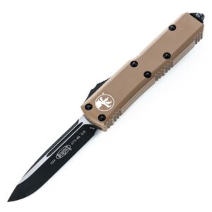 Microtech UTX-85 S/E Black Standard Tan