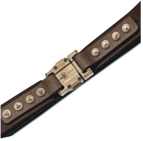 Marfione Custom Apis Belt Distressed Dark Brown Buffalo — изображение 2