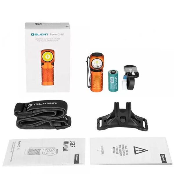 Налобный фонарь Olight Perun 2 mini Orange — изображение 2