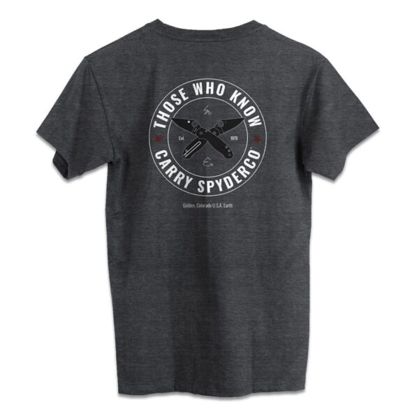 Spyderco T-Shirt Those Who Know Grey — изображение 2