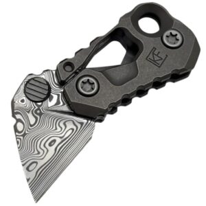 CKF Kek Slipjoint Titanium Damasteel