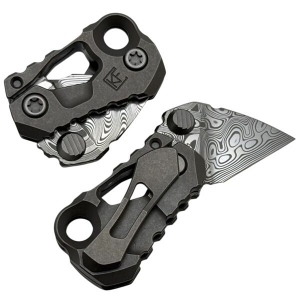 CKF Kek Slipjoint Titanium Damasteel — изображение 2