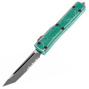 Microtech UTX-70 Bounty Hunter Tanto Part Serrated
