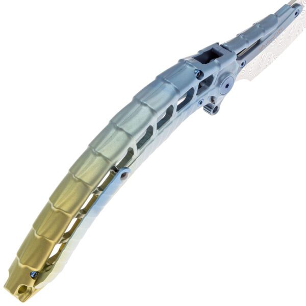 Rike Alien 4 Blue/Gold Titanium Damasteel — изображение 5