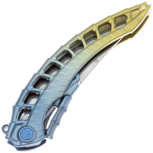 Rike Alien 4 Blue/Gold Titanium Damasteel — изображение 3