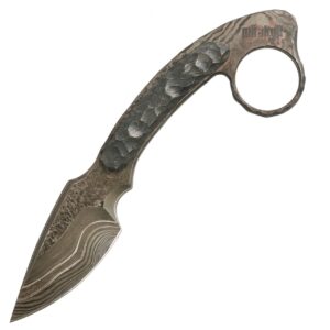 Broken Anvil Hunter Scalpel CF Cu-Mai Damascus