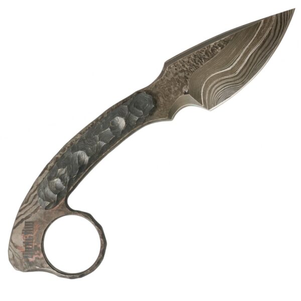 Broken Anvil Hunter Scalpel CF Cu-Mai Damascus — изображение 2