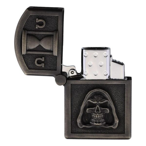 Bastinelli Zippo Skull Design Bronze Armor Finish — изображение 4