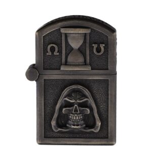 Bastinelli Zippo Skull Design Bronze Armor Finish