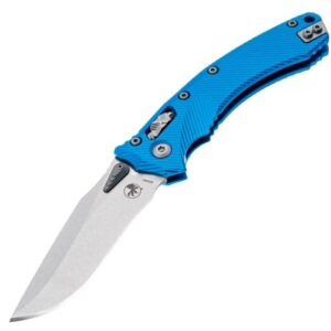 Microtech Amphibian Blue Fluted