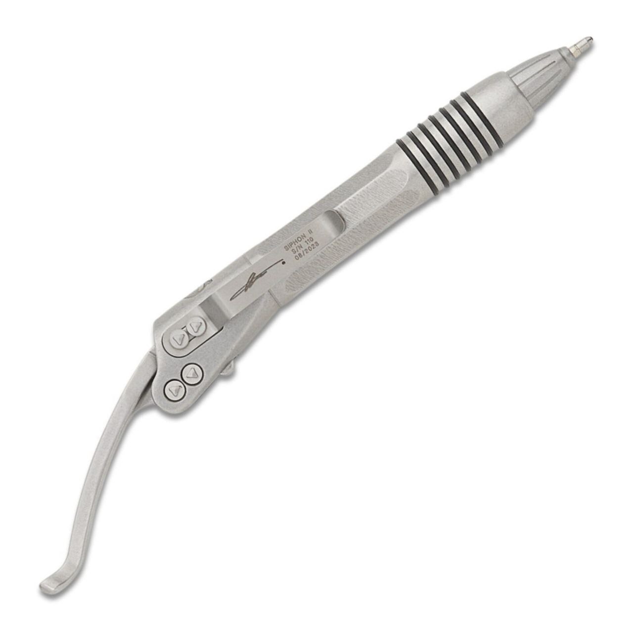 Microtech Siphon Ii Купить Microtech Siphon II Skull Pen Stainless Steel SW | Archer Club