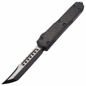 Microtech Ultratech Carbon Black Cerakote Hellhound