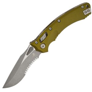 Microtech Amphibian OD Green Fluted