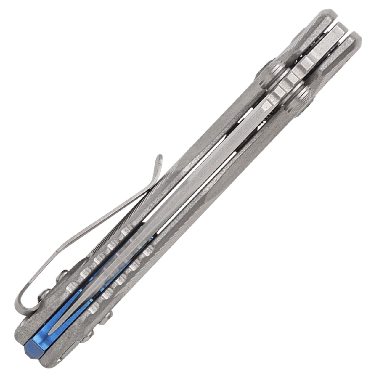 Microtech Marfione Select MSI Mini Fluted Ti Blue Accents SW — изображение 5