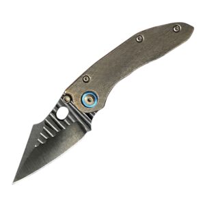 Borka Blades Custom Stitch Dark Titanium DLC Rock Grind