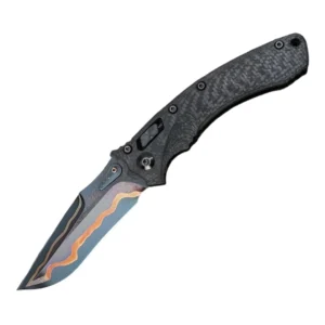 Marfione Custom Amphibian Carbon Baker Forge Damascus