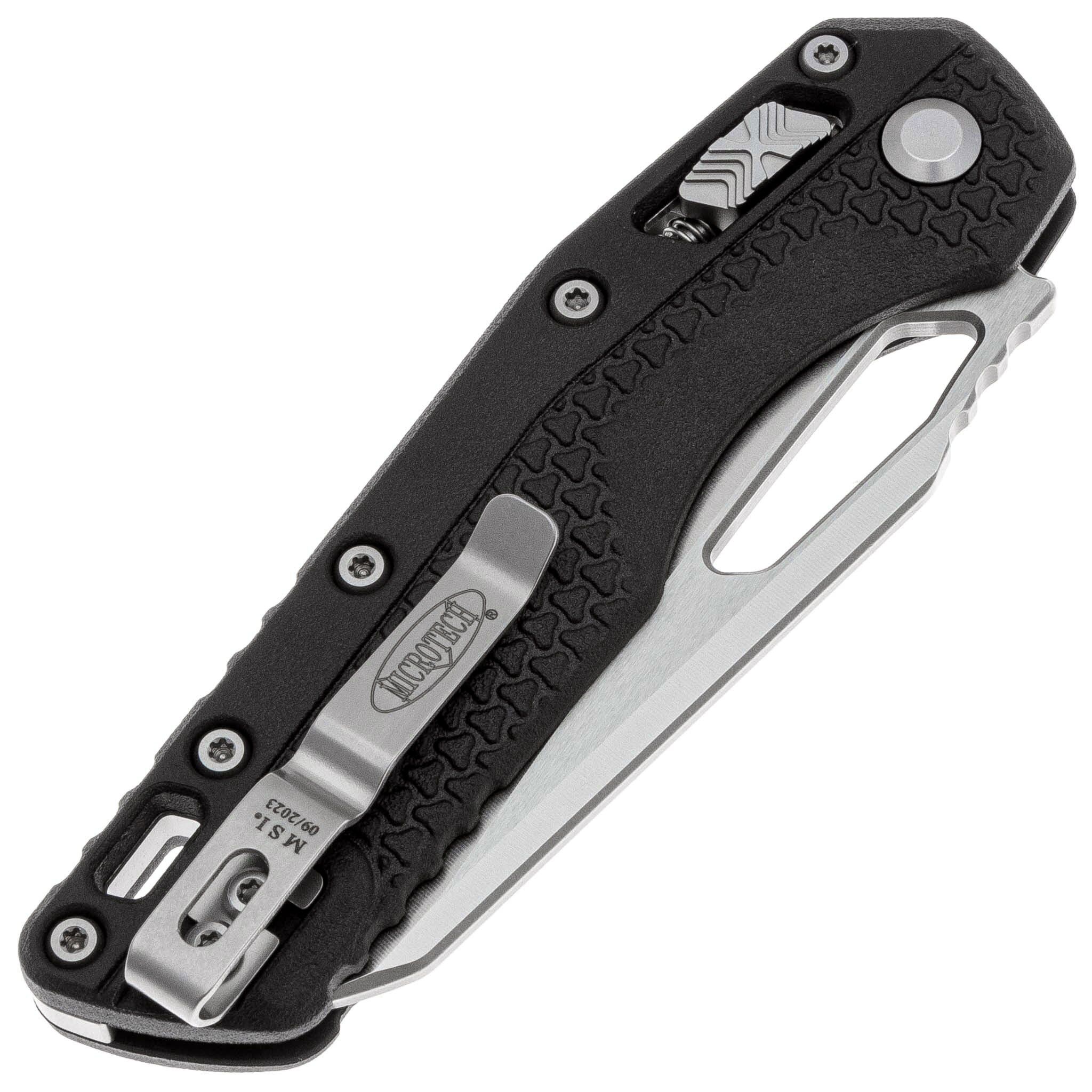 Microtech MSI Black Polymer Stonewash F/S