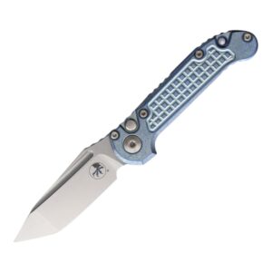 Microtech Marfione Select Ludt Ice Blue Frag Titanium Stonewash Tanto