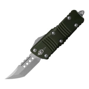Microtech Mini Troodon Hellhound Green Stonewash
