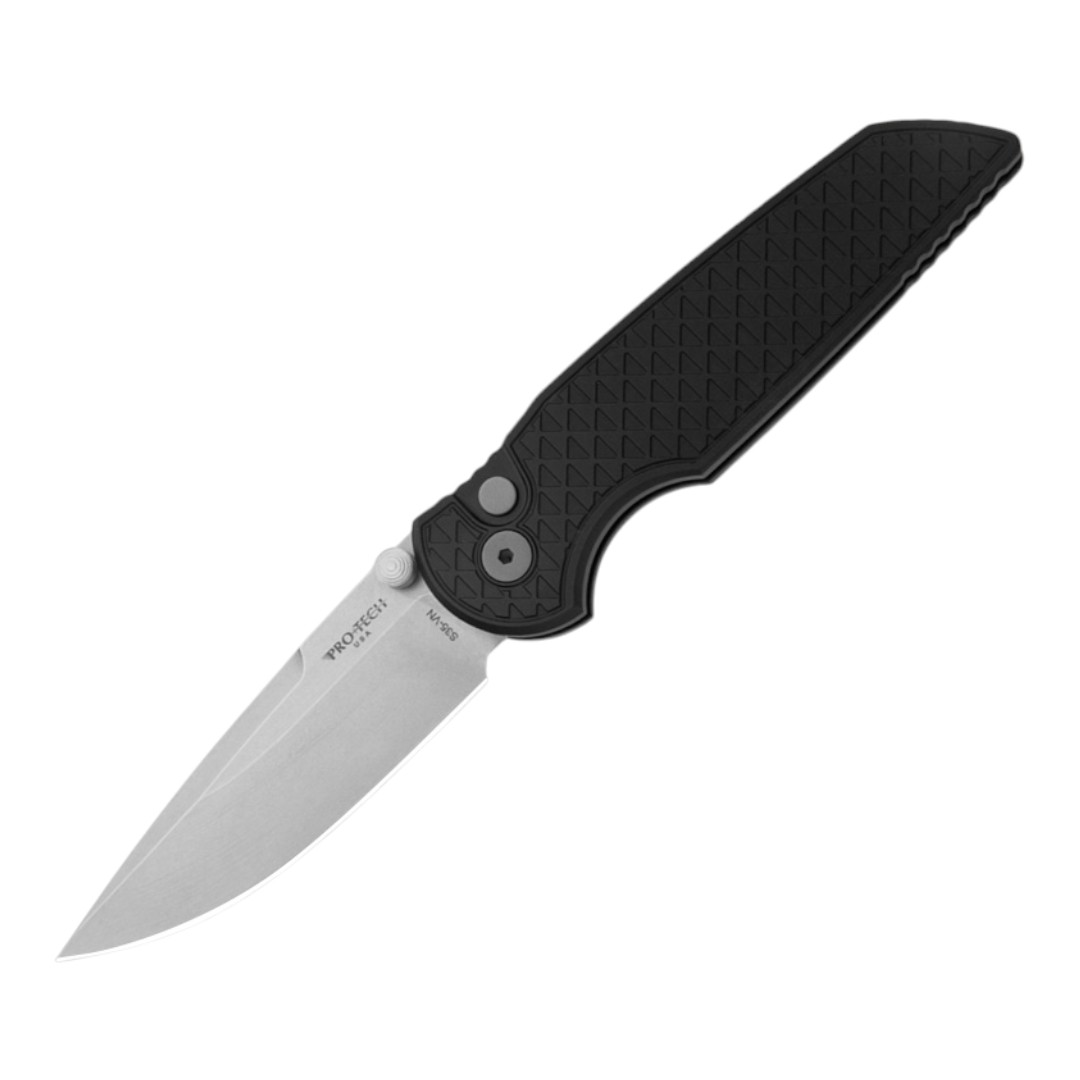 ProTech TR-3 Integrity Relic Black Aluminium S35VN Stonewash